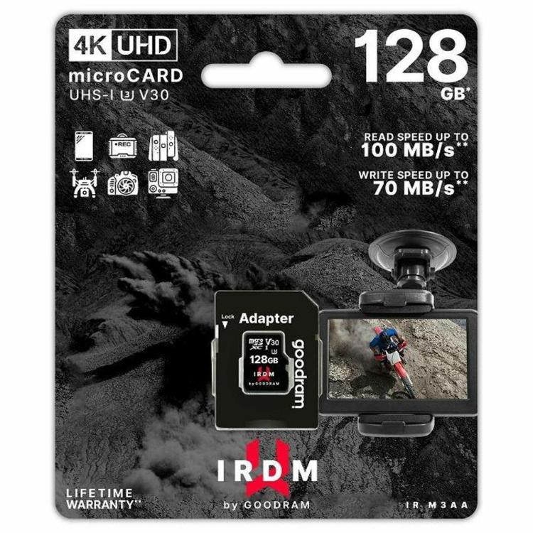 Spominska kartica MicroSD Goodram 128GB, 100MB/s, IRDM M3A IR-M3AA-1280R12