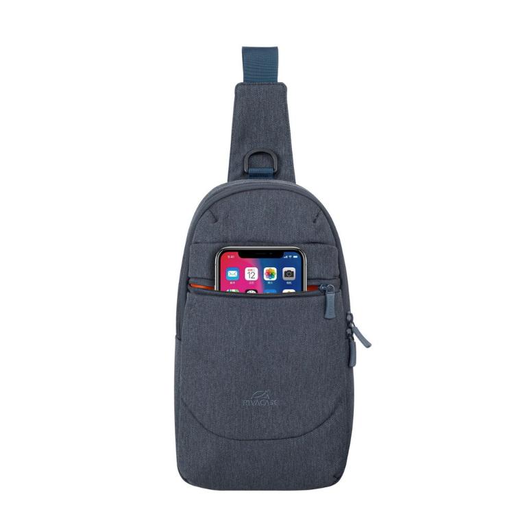 Torba za okoli ramen Rivacase Galapagos Sling 7711, siva