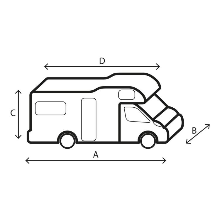 Zaščitna prevleka za avtodom BRUNNER 7241544N, 12 m 700-750