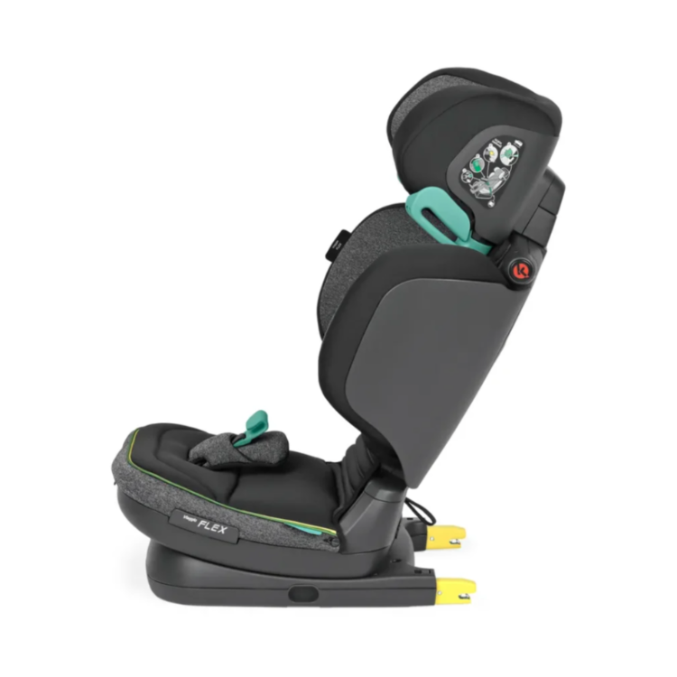 Otroški avtosedež Peg Perego stranski pogled z nastavljivim naslonom in ISOFIX vodili