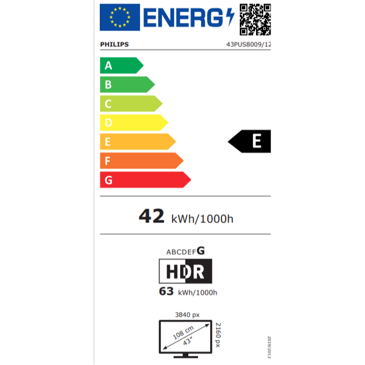 Televizor Philips 43PUS8009 4K UHD Smart TV, Ambilight, diagonala 108 cm