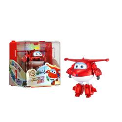 Transformirajoča figura Shining Jett iz Super Wings, jubilejna izdaja 10th Anniversary, ki se iz letala spremeni v robota, za otroke 3+.