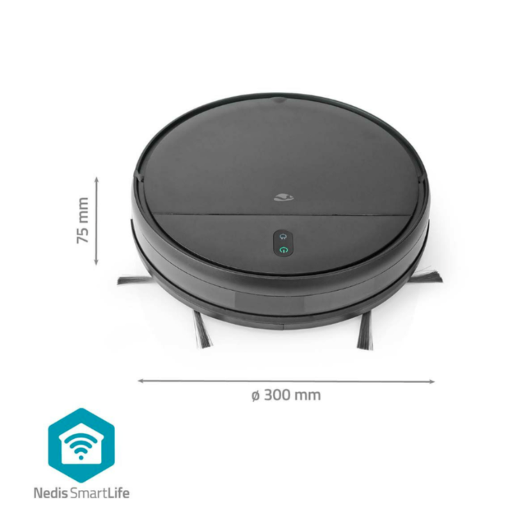 Robotski sesalnik Nedis WIFIVCR001CBK WIFI 3V1