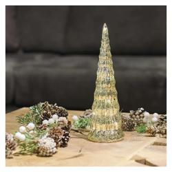 Božična LED jelka, 27 cm, 2x CR2032, notranja, topla bela