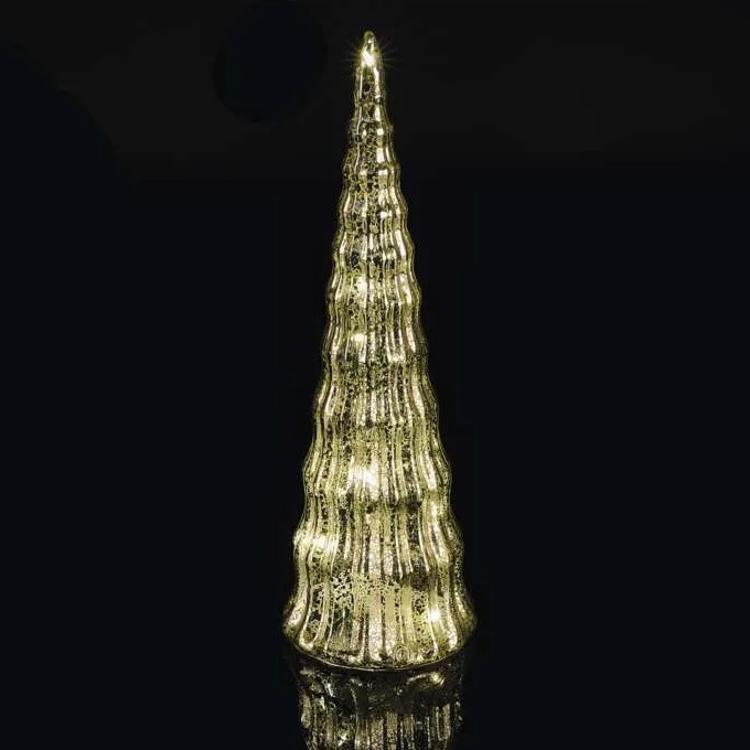 Božična LED jelka, 27 cm, 2x CR2032, notranja, topla bela