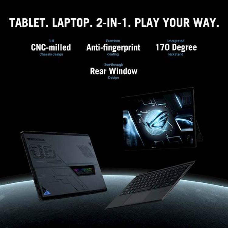 Prenosnik Asus ROG Flow Z13 GZ301VV-MU002X i9-13900H / 16GB / SSD 1TB / 13,4" QHD+IPS 165Hz / RTX 4060 / Win 11 Pro
