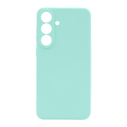 Mint TPU N‑Type ovitek za Samsung Galaxy S26 FE z mat površino, tankim profilom in dvignjenim robom za zaščito kamere.