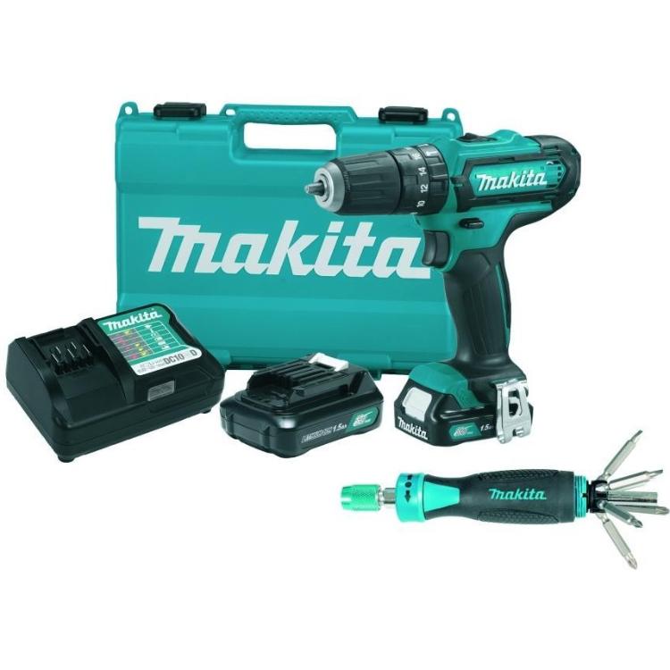 Akumulatorski vibracijski vrtalnik-vijačnik Makita HP331DSYE-P + 13 delni set_1