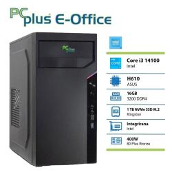 Namizni računalnik PCplus e-Office i3-14100 16GB 1TB NVMe SSD