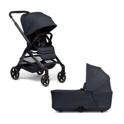 Joolz otroški voziček z košaro v temno modri barvi, komplet