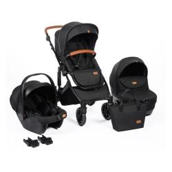 Voziček FreeON 3 v 1 Comfort, črn