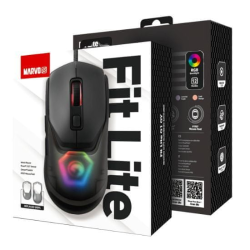 Miška Marvo Fit Lite G1, gaming, siva