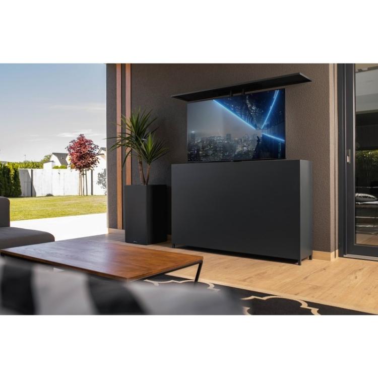 Zunanja omara za TV Palram RAL 9016, antracit, 159 x 34 x 101 cm