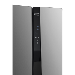 Detajl upravljalne plošče hladilnika Beko GNO5322XPN z LED prikazom temperature, funkcijami za hladilni in zamrzovalni del ter tehnologijo ProSmart Inverter