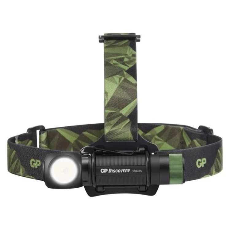 Naglavna LED svetilka GP CHR35, 600 lm