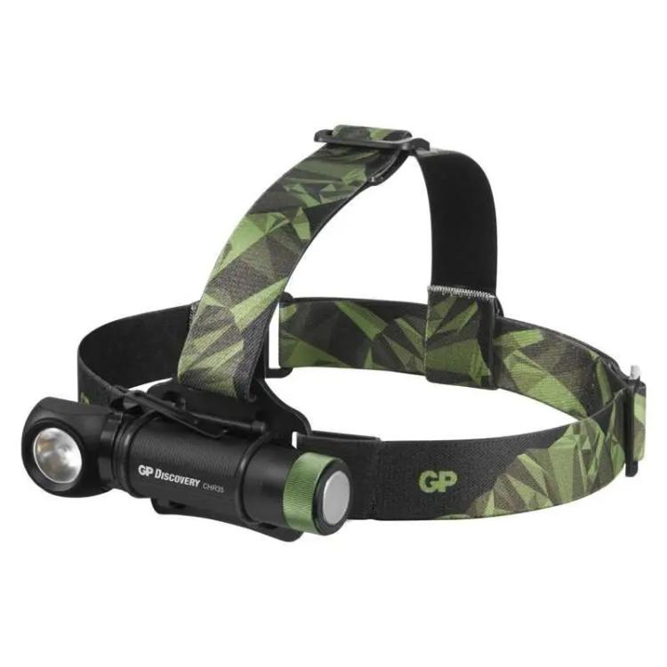 Naglavna LED svetilka GP CHR35, 600 lm