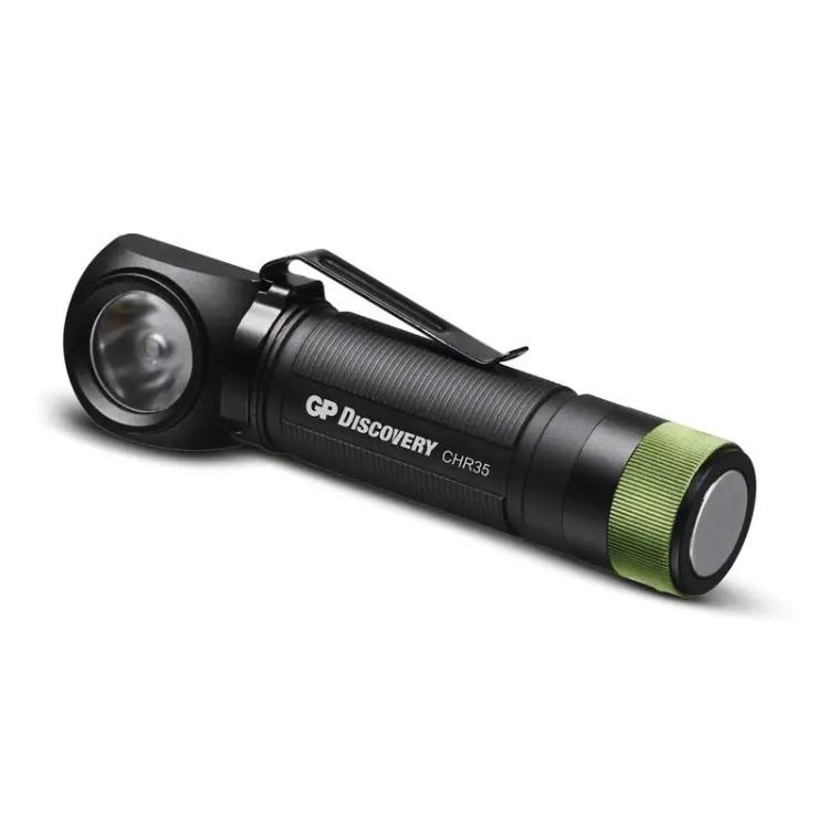 Naglavna LED svetilka GP CHR35, 600 lm
