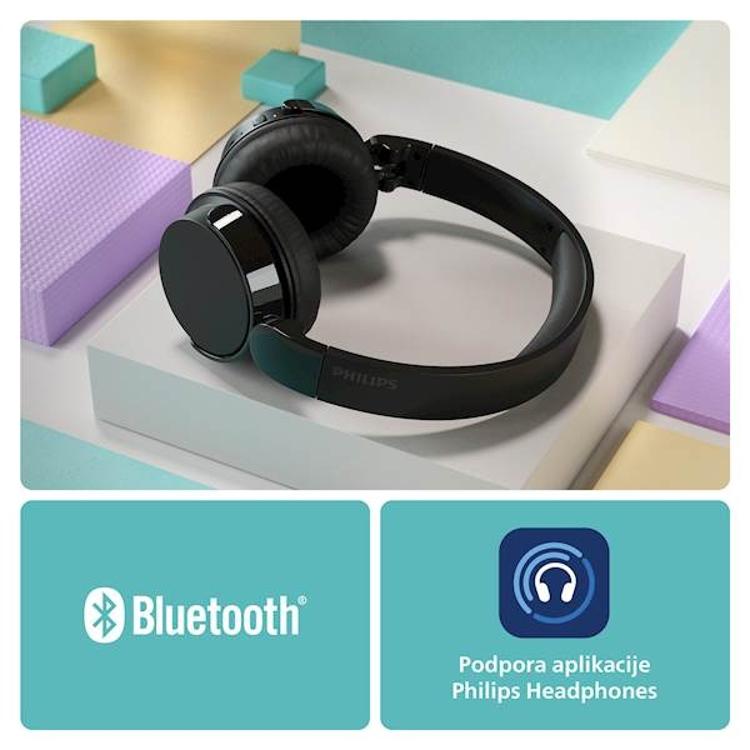 Brezžične slušalke Philips TAH4209BK, črne