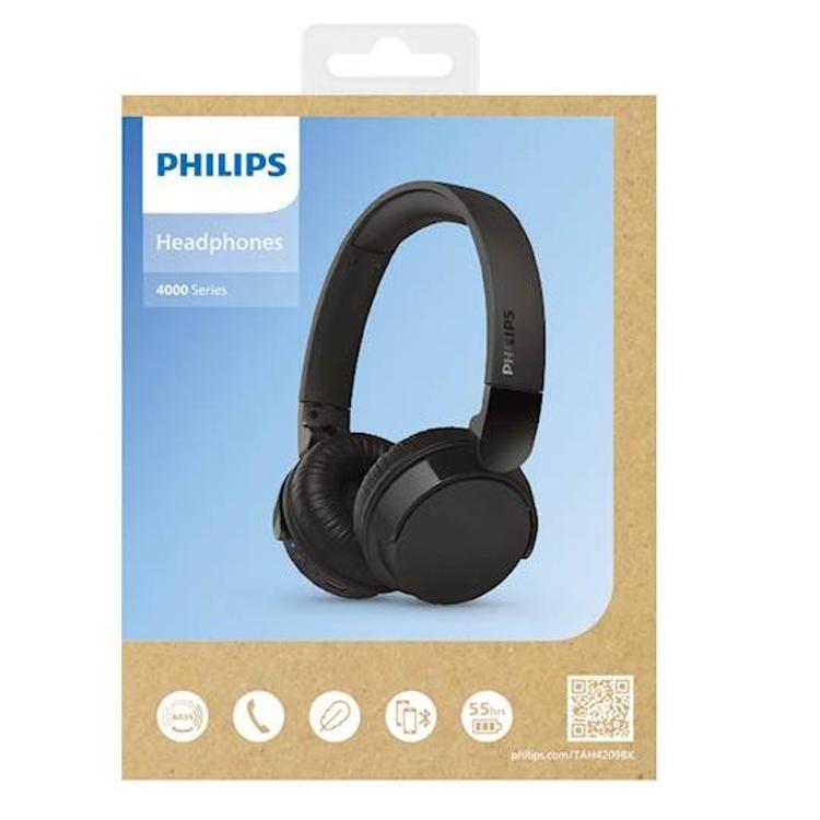 Brezžične slušalke Philips TAH4209BK, črne