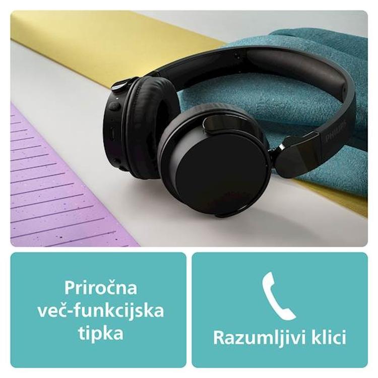 Brezžične slušalke Philips TAH4209BK, črne