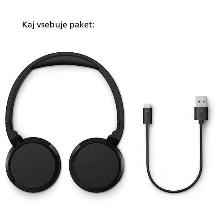 Brezžične slušalke Philips TAH4209BK, črne