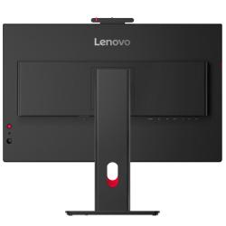 Monitor Lenovo ThinkVision z elegantnim črnim dizajnom, tankimi robovi zaslona in nastavljivim ergonomskim stojalom združuje profesionalen videz, udobje ter visoko produktivnost pri vsakodnevnem delu.