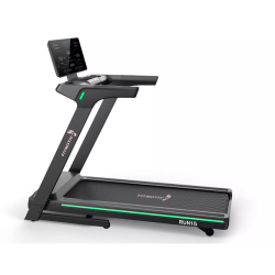 Tekalna steza FITMOTIV RUN 15 z LED-osvetlitvijo, pregledno konzolo in transportnimi kolesci.