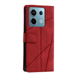 Preklopna torbica za Xiaomi Redmi Note 13 Pro, WLGO-Lines, rdeča