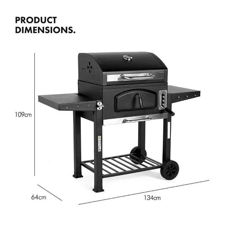 Prenosni žar na oglje VonHaus - Smoker American Style