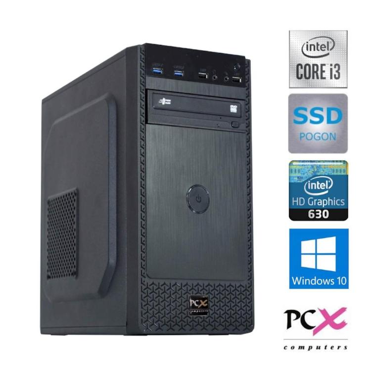 PCX namizni računalnik EXAM i3-10100/8GB/SSD 512GB/HD630/W10Home