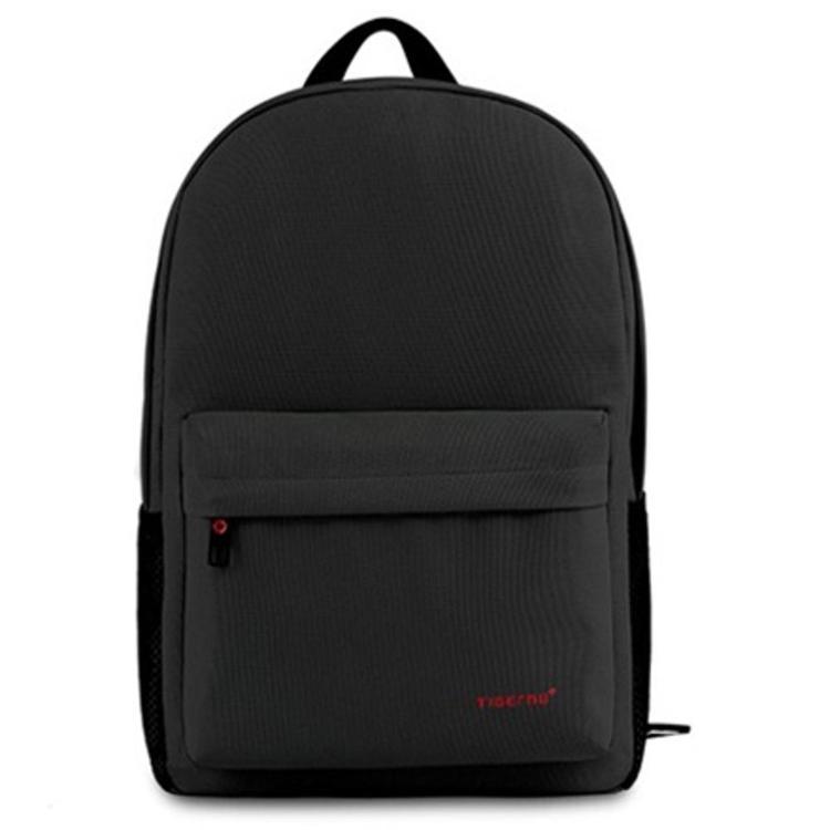 Črn nahrbtnik Tigernu MIMAS za prenosnike do velikosti 15,6" (diagonala) z minimalističnim dizajnom, sprednjim žepom na zadrgo in oblazinjenimi naramnicami nudi praktično in varno shranjevanje za vsakodnevno uporabo.