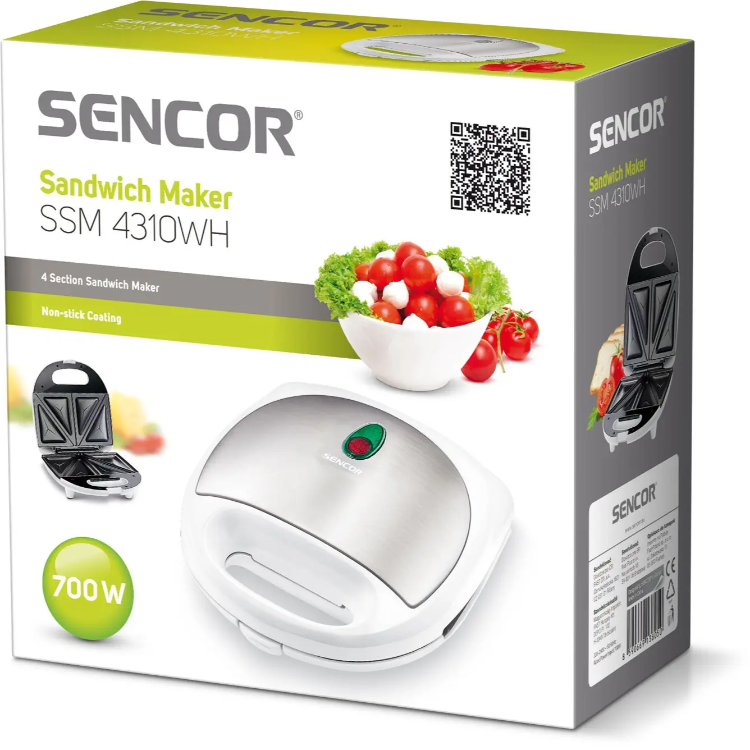 Opekač sendvičev Sencor SSM4310WH_4