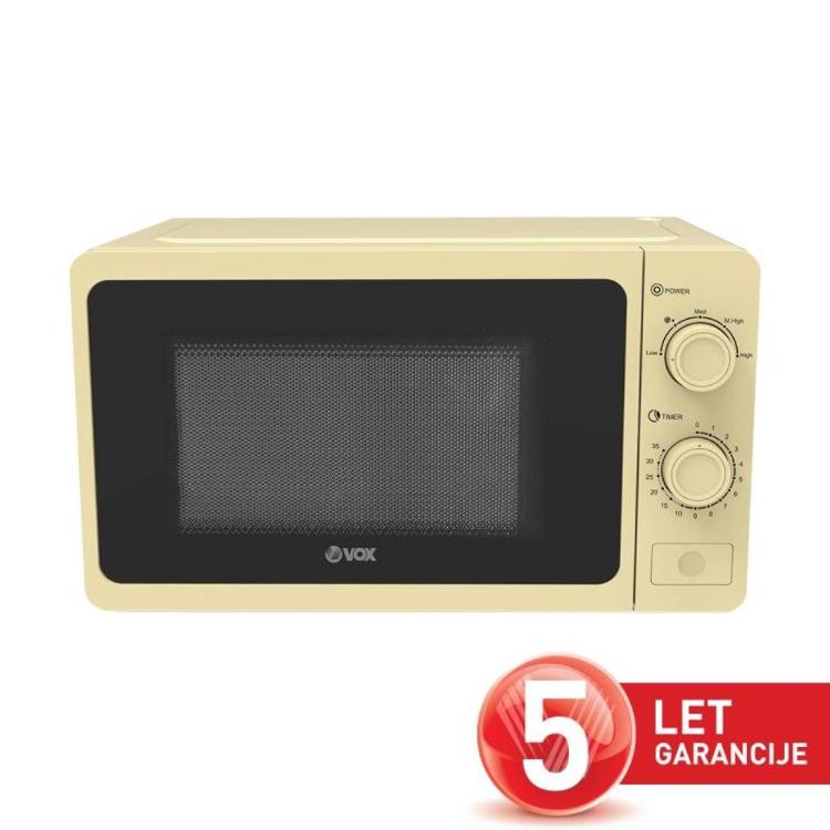 Mikrovalovna pečica VOX, 20 l, 700 W, rumena