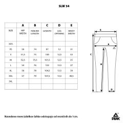Ženske hlače Peak SLW-34, modre, velikost XL