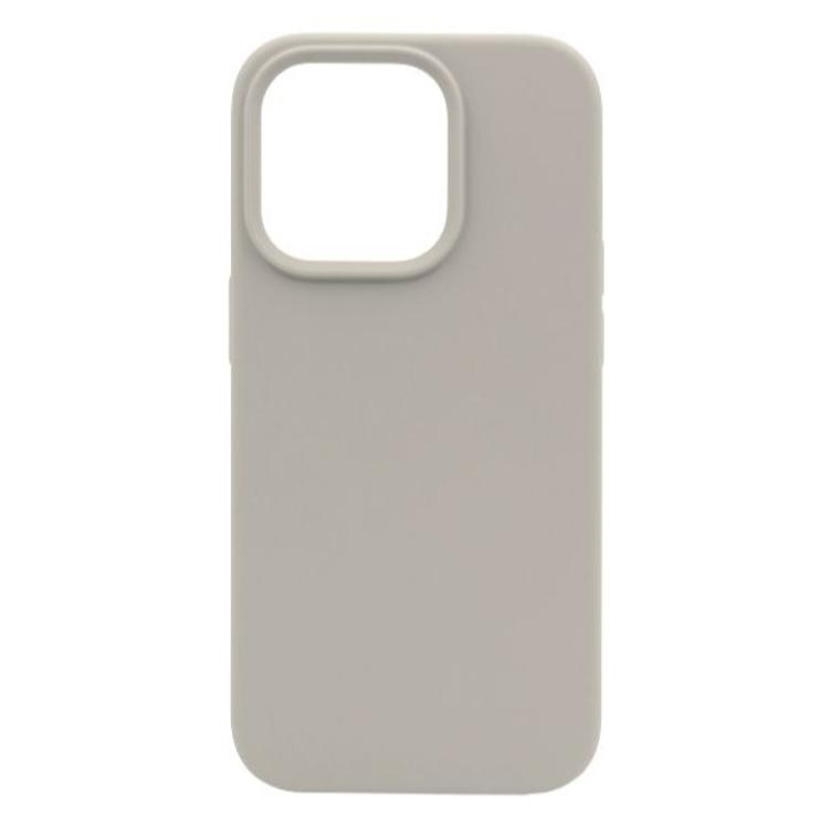 Silikonski ovitek (liquid silicone) za Apple iPhone 13 Pro Max, mehak, stone bež