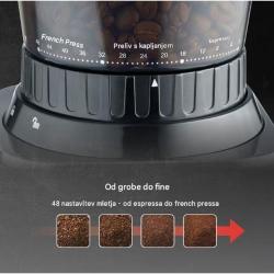 Nastavitev mletja kavnega aparata CASO Coffee Compact electronic 600W od espressa do french pressa.