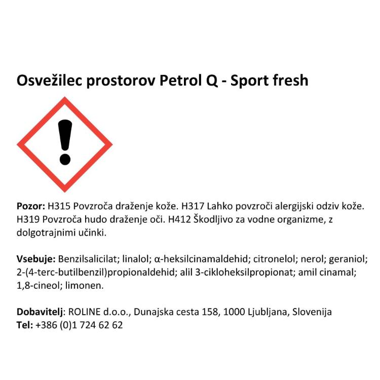 Osvežilec zraka Q, Sport Fresh_2