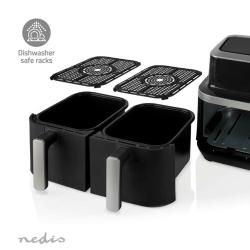 Cvrtnik na vroči zrak Nedis KAAF320BK 2x 4,2 l, 2600 W
