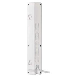 Podaljšek GoSmart 2 m / 4 vtičnice / s stikalom / USB, belo-črni