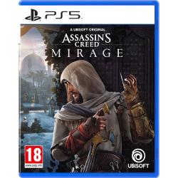 Igra Assassin’s Creed Mirage za konzolo PlayStation 5 igralca popelje v zgodovinski Bagdad, kjer raziskuje odprti svet, uporablja prikritost in izvaja atentate.