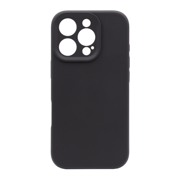 Silikonski ovitek za Apple iPhone 16 Pro Max, črn