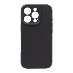 Silikonski ovitek za Apple iPhone 16 Pro Max, črn