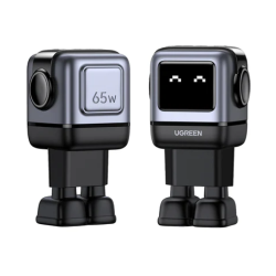 Hišni polnilec Ugreen Nexode RG 65W GaN, siv