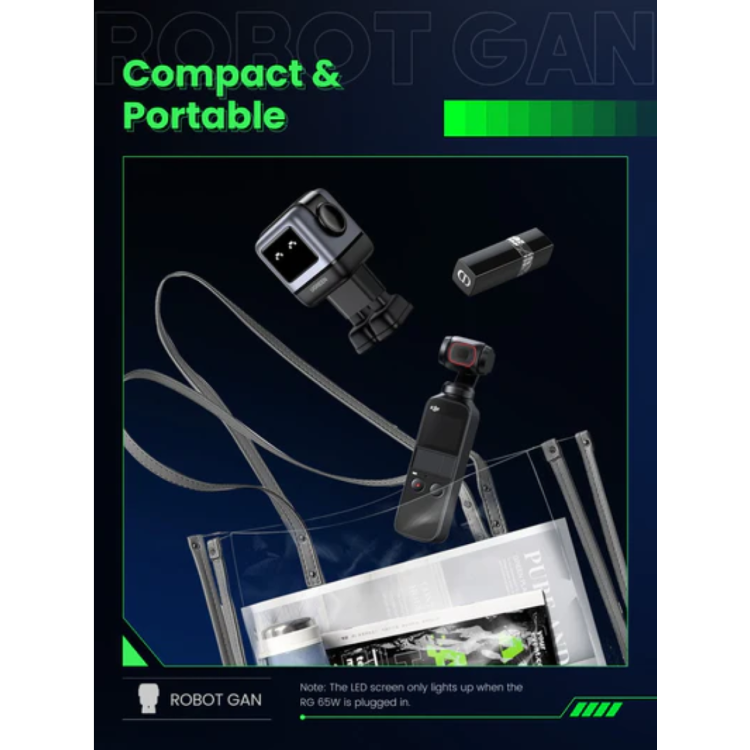 Hišni polnilec Ugreen Nexode RG 65W GaN, siv