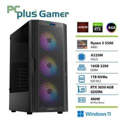 Gaming računalnik PCplus Gamer Ryzen 5 5500 16GB 1TB NVMe SSD GeForce RTX 3050