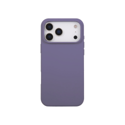 Silikonski vijoličen ovitek za Apple iPhone 17 Pro z mehkim (soft touch) zaključkom in natančno oblikovanim izrezom za kamero