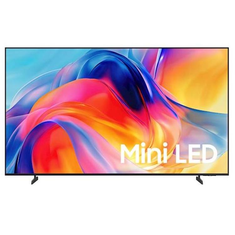 Samsung Mini LED TV, frontalni pogled z napisom Mini LED, tanek okvir in visoka svetilnost slike.