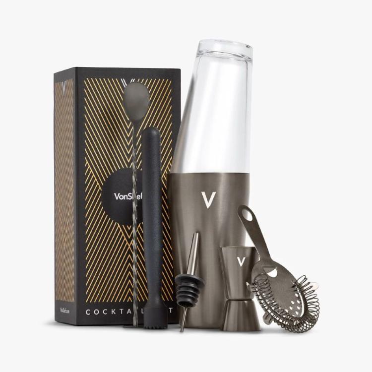Koktejl set VonShef Brushed Graphite