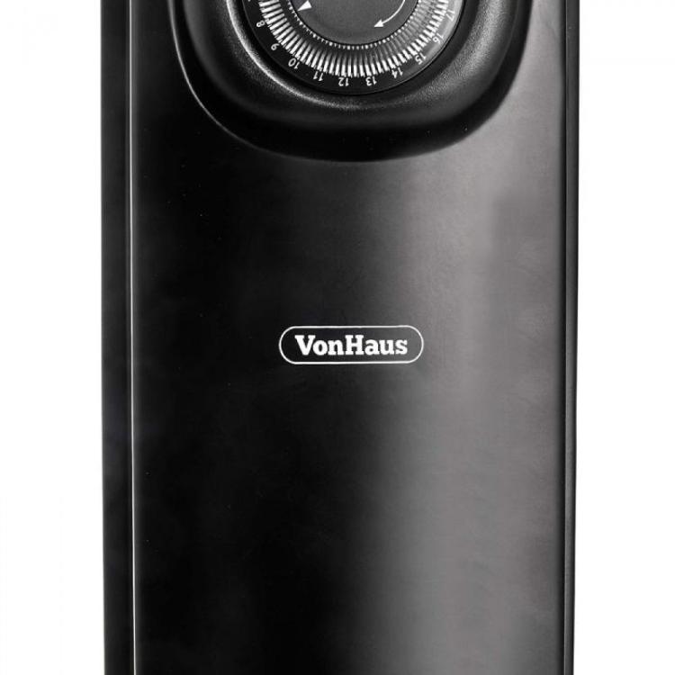 Električni oljni radiator VonHaus 2500645, 2500 W, črn