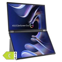 ASUS ZenScreen Duo OLED MQ149CD – dvojni OLED monitor v postavitvi en zaslon nad drugim, energijski razred C.